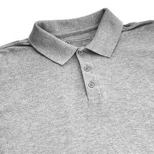 5.11 Tactical Series Shirts Men XL Gray Polo Shoulder Pocket Three Button EUC